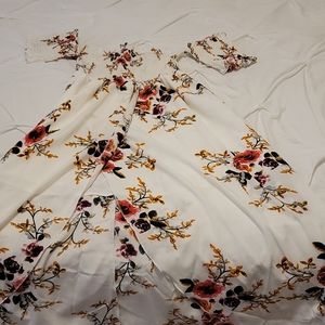 White floral dress